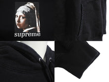 画像をギャラリービューアに読み込む, Supreme シュプリーム Pearl Hooded Sweatshirt パーカー サイズXL 真珠の耳飾りの少女 フェルメール 20FW ブラック コットン 美品 中古 4c068750