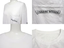 画像をギャラリービューアに読み込む, CHROME HEARTS クロムハーツ ダガーアイチャート 長袖Ｔシャツ サイズL フローラルクロス プリント ホワイト コットン 美品 中古 4c068751