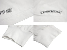 画像をギャラリービューアに読み込む, CHROME HEARTS クロムハーツ ダガーアイチャート 長袖Ｔシャツ サイズL フローラルクロス プリント ホワイト コットン 美品 中古 4c068751