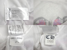 画像をギャラリービューアに読み込む, CHROME HEARTS クロムハーツ ダガーアイチャート 長袖Ｔシャツ サイズL フローラルクロス プリント ホワイト コットン 美品 中古 4c068751