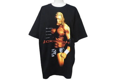 HHH トリプルH THE GAME WWF WWE 2002 Tシャツ M ブラック コットン 美品 中古 4c068762