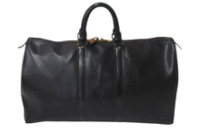 画像をギャラリービューアに読み込む, LOUIS VUITTON ルイヴィトン キーポル45 ボストンバッグ 旅行カバン M42972 エピレザー ブラック ゴールド金具 良品 中古 4c068786