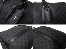 Load image into Gallery viewer, 極美品 LOUISVUITTON ルイヴィトン キーポルバンドリエール 45 ボストンバッグ N41418 ダミエグラフィット PVC レザー 中古 4c068787