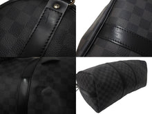 Load image into Gallery viewer, 極美品 LOUISVUITTON ルイヴィトン キーポルバンドリエール 45 ボストンバッグ N41418 ダミエグラフィット PVC レザー 中古 4c068787