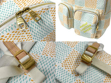 Load image into Gallery viewer, 極美品 LouisVuitton ルイヴィトン バックパック マルチポケット ダミエヘリテージキャンバス N40735 ホワイト マルチカラー 中古 4c068793