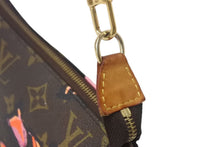 Load image into Gallery viewer, LouisVuitton ルイヴィトン モノグラムローズ ポシェット アクセソワール M48615 ブラウン ピンク ゴールド金具 美品 中古 4c068800