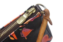 Load image into Gallery viewer, LouisVuitton ルイヴィトン モノグラムローズ ポシェット アクセソワール M48615 ブラウン ピンク ゴールド金具 美品 中古 4c068800