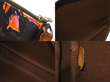 Load image into Gallery viewer, LouisVuitton ルイヴィトン モノグラムローズ ポシェット アクセソワール M48615 ブラウン ピンク ゴールド金具 美品 中古 4c068800