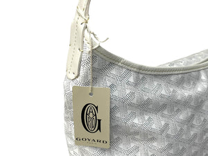 新品未使用 GOYARD ゴヤール ボエム ホーボーバッグ ホワイト BOHEMEPMLTY50CL50P コーティングキャンバス ホワイト シルバー金具 中古 4c068804