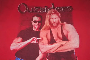 WCW Outsiders US公式 XL WWEプロレス Tシャツ XL レッド コットン 美品 中古 4c068819