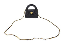 画像をギャラリービューアに読み込む, 新品同様 CHANEL シャネル ココマークミニチェーンクラッチ ショルダーバッグ AP3435 エイジドカーフ ブラック ゴールド 中古 4c068820