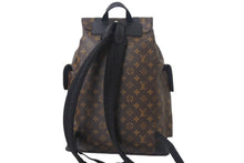 画像をギャラリービューアに読み込む, LOUIS VUITTON ルイヴィトン クリストファー MM リュック バックパック M43735 モノグラムマカサー PVC レザー 美品 中古 4c068821