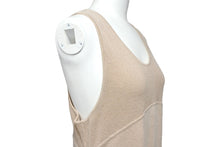 画像をギャラリービューアに読み込む, CHANEL シャネル ニットベスト ワンピース トップス ココマーク ロゴ コットン ベージュ 美品 中古 4c068874