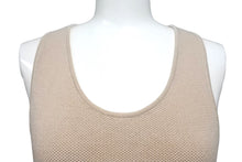 画像をギャラリービューアに読み込む, CHANEL シャネル ニットベスト ワンピース トップス ココマーク ロゴ コットン ベージュ 美品 中古 4c068874