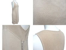 画像をギャラリービューアに読み込む, CHANEL シャネル ニットベスト ワンピース トップス ココマーク ロゴ コットン ベージュ 美品 中古 4c068874