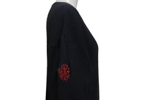 画像をギャラリービューアに読み込む, CHROME HEARTS クロムハーツ 長袖サーマルＴシャツ サイズXS 90年代 ダガー FUCK YOU 刺繍 ネイビー レッド コットン 美品 中古 4c068935