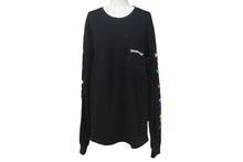 画像をギャラリービューアに読み込む, CHROME HEARTS クロムハーツ 長袖Ｔシャツ マルチセメタリークロス プリント 20SS ブラック マルチカラー M 美品 中古 4c068938