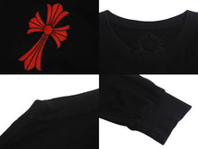 画像をギャラリービューアに読み込む, CHROME HEARTS クロムハーツ 長袖Ｔシャツ マルチセメタリークロス プリント 20SS ブラック マルチカラー M 美品 中古 4c068938