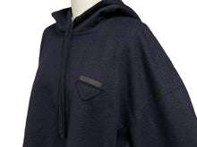 Load image into Gallery viewer, 極美品 PRADA プラダ パーカー カシミヤ混 現行 2021年製 NFCタグ 三角ロゴ ブラック 39533 S212 1ZCF 中古 4c068939