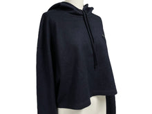 Load image into Gallery viewer, 極美品 PRADA プラダ パーカー カシミヤ混 現行 2021年製 NFCタグ 三角ロゴ ブラック 39533 S212 1ZCF 中古 4c068939