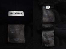 Load image into Gallery viewer, BALENCIAGA バレンシアガ スピードハンターズ プリント556095 プルオーバーパーカー コットン ブラック グリーン XS 美品 中古 4c068940