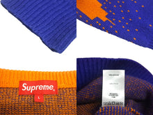 Load image into Gallery viewer, Supreme シュプリーム ニット セーター 20SS New York Sweater ジャガードクルーネック マンハッタン オレンジ 美品 中古 4c068941