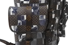 Load image into Gallery viewer, 新品未使用 LOUIS VUITTON ルイヴィトン クリストファー MM リュック バックパック M20865 モノグラムチェス 22AW ブラウン クリア 中古 4c068950