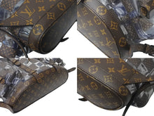 Load image into Gallery viewer, 新品未使用 LOUIS VUITTON ルイヴィトン クリストファー MM リュック バックパック M20865 モノグラムチェス 22AW ブラウン クリア 中古 4c068950