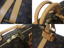 画像をギャラリービューアに読み込む, LOUIS VUITTON ルイヴィトン キーポル バンドリエール50 ボストンバッグ M41416 モノグラム PVC レザー ブラウン 美品 中古 4c068962