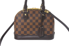 画像をギャラリービューアに読み込む, 極美品 LOUIS VUITTON ルイヴィトン アルマBB 2WAY ハンドバッグ N41221 ダミエ エベヌ ブラウン ショルダー PVC レザー 中古 4c068965