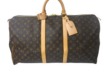 画像をギャラリービューアに読み込む, 極美品 LOUIS VUITTON ルイヴィトン キーポル55 ボストンバッグ M41424 モノグラム PVC レザー ブラウン 中古 4c068985