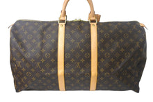 画像をギャラリービューアに読み込む, 極美品 LOUIS VUITTON ルイヴィトン キーポル55 ボストンバッグ M41424 モノグラム PVC レザー ブラウン 中古 4c068985