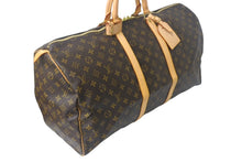 画像をギャラリービューアに読み込む, 極美品 LOUIS VUITTON ルイヴィトン キーポル55 ボストンバッグ M41424 モノグラム PVC レザー ブラウン 中古 4c068985