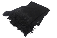 画像をギャラリービューアに読み込む, CHROME HEARTS クロムハーツ マフラー ストール CHクロスパッチ レザー シルバー925 ブラック 美品 中古 4c068996