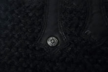 画像をギャラリービューアに読み込む, CHROME HEARTS クロムハーツ マフラー ストール CHクロスパッチ レザー シルバー925 ブラック 美品 中古 4c068996