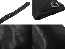 Load image into Gallery viewer, CHROME HEARTS クロムハーツ ネックフロント シザーケース クロスボールクリップ レザー シルバ−925 1996刻印 美品 中古 4c068997