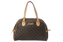 Load image into Gallery viewer, 極美品 LOUIS VUITTON ルイヴィトン モントルグイユGM ハンドバッグ M95566 ブラウン PVC レザー ゴールド金具 中古 4c068999