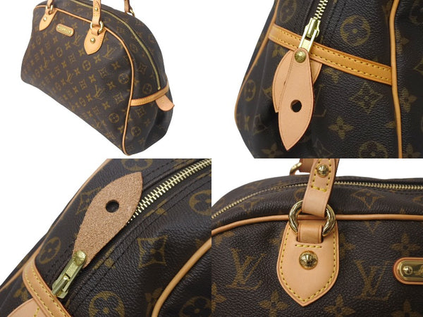 Very good condition LOUIS VUITTON Montorgueil GM handbag M95566 brown PVC leather gold hardware used 4c068999
