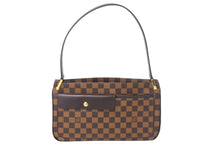 画像をギャラリービューアに読み込む, 極美品 LOUIS VUITTON ルイヴィトン オーバーニュ ワンショルダーバッグ N51129 ダミエエベヌ ブラウン ゴールド金具 中古 4c069000