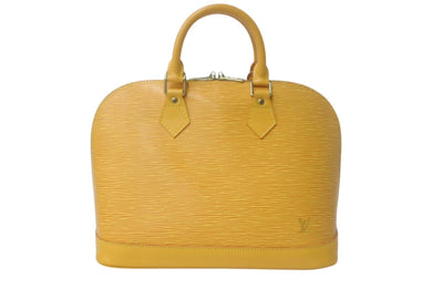 LouisVuitton ルイヴィトン アルマ ハンドバッグ M52419 エピレザー タッシリイエロー ゴールド金具 美品 中古 4c069001