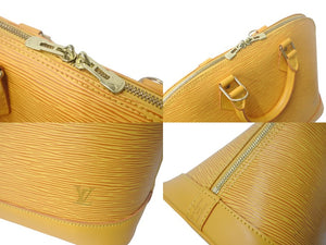 LouisVuitton ルイヴィトン アルマ ハンドバッグ M52419 エピレザー タッシリイエロー ゴールド金具 美品 中古 4c069001