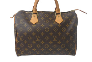 LOUIS VUITTON ルイヴィトン モノグラム スピーディ30 ハンドバッグ 旧型 M41526 ゴールド金具 美品 中古 4c069005