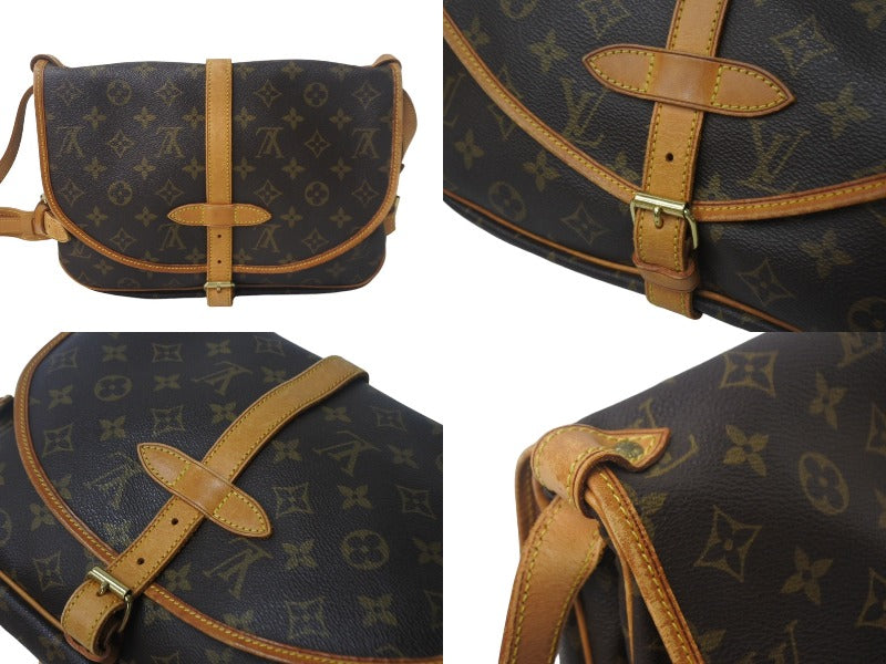 LOUIS VUITTON ルイ ヴィトン モノグラム ソミュール30 ショルダーバッグ M42256 PVC ブラウン 美品 中古 4c069010  – Casanova Vintage