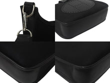 Load image into Gallery viewer, HERMES エルメス エヴリン1PM ショルダーバッグ ブラック トワルアッシュ ヴォースイフト ☐H刻印 シルバー金具 美品 中古 4c069015