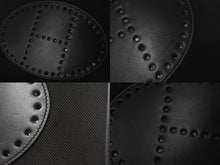 Load image into Gallery viewer, HERMES エルメス エヴリン1PM ショルダーバッグ ブラック トワルアッシュ ヴォースイフト ☐H刻印 シルバー金具 美品 中古 4c069015