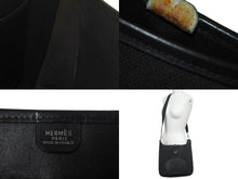 Load image into Gallery viewer, HERMES エルメス エヴリン1PM ショルダーバッグ ブラック トワルアッシュ ヴォースイフト ☐H刻印 シルバー金具 美品 中古 4c069015