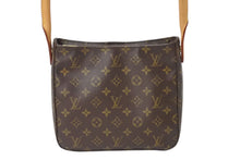 画像をギャラリービューアに読み込む, LOUIS VUITTON ルイヴィトン ルーピングMM ハンドバッグ M51146 モノグラム ゴールド金具 ブラウン 美品 中古 4c069020
