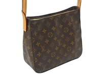 画像をギャラリービューアに読み込む, LOUIS VUITTON ルイヴィトン ルーピングMM ハンドバッグ M51146 モノグラム ゴールド金具 ブラウン 美品 中古 4c069020