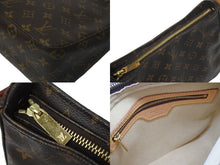 画像をギャラリービューアに読み込む, LOUIS VUITTON ルイヴィトン ルーピングMM ハンドバッグ M51146 モノグラム ゴールド金具 ブラウン 美品 中古 4c069020