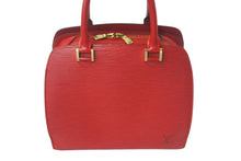 画像をギャラリービューアに読み込む, LOUIS VUITTON ルイヴィトン ポンヌフ ハンドバッグ M52053 エピレザー レッド ゴールド金具 美品 中古 4c069025